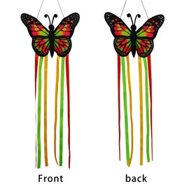 THQZLH Butterfly Windsock Spring Windsocks Outdoor Durable 13 x 18 Inch