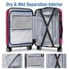 KYME Carry On Luggage 22x14x9 Airline Approved Expandable Hardshell 20
