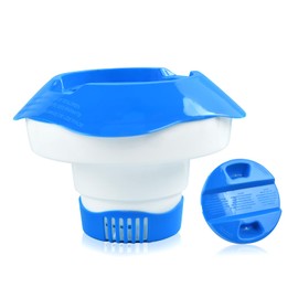 DIELOVEHUA 7 Inch Pool Dosing Float, Dosing Float, Pool Chlorine Float, Chlorine Dosing Float, Foldable for Pool, Water Park, Spa