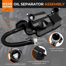 QBselecar Engine Oil Separator Assembly Compatible with Ford F250 F350 F450 F550 2011-2016 Super Duty 6.7L Diesel PCV CCV Vent Valve Crankcase Replace for DC3Z6A785C BC3Z6A785C BC3Z6A785A