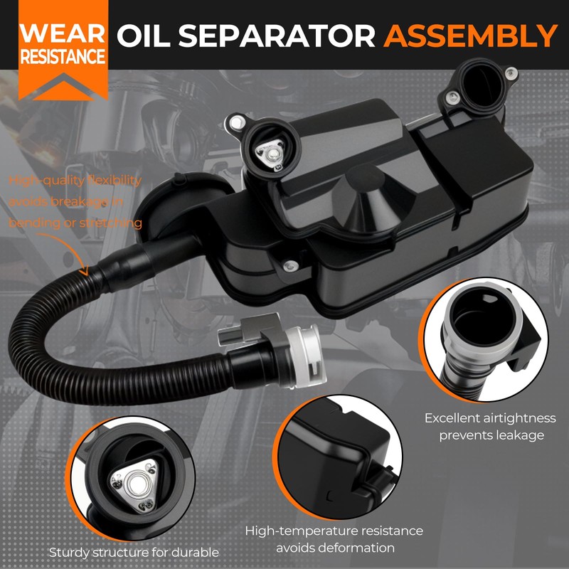 QBselecar Engine Oil Separator Assembly Compatible with Ford F250 F350