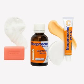 Kit Express Luminous Aclara Serum Crema Limpiador Con Vitamina C Aclarante y Blanqueador Neoprosone Rutina Completa de SkinCare VIRAL Quita Manchas Hi