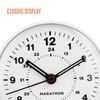 MARATHON CL034001WH Mechanical Wind-Up Alarm Clock (White)