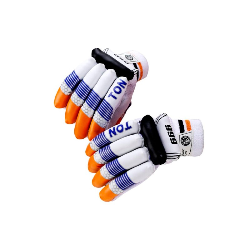SS TON 999 Cricket Batting Gloves, Multicoloured, Size: Youth, for
