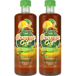 Green Gobbler, Cold Pressed Orange Oil Concentrate - 22.5 oz (D-Limonene) Multi-Purpose Home and Outdoor Cleaner (2 PACK)