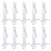sourcing map Plastic Locking Shelf Pins, 20pcs Clear Self-Locking Shelf