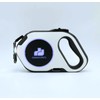 Rechargable Super Bright LED Flashlight Color Streamer Ring Anti-Tangle Retractable