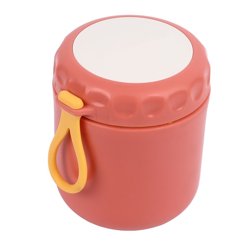 Insulated Food Container Jar Red 400ml Stainless Steel Leakage Proof