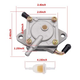 OXCANO FE350 Carburetor 101905901 1014523 Fuel Pump Compatible with Club Car Golf Cart Precedent Turf Carryall 1996-UP Carb 1016441-01 1018059-01 1019059-01 1035245-01 1016438 1016439 1016440 1016441