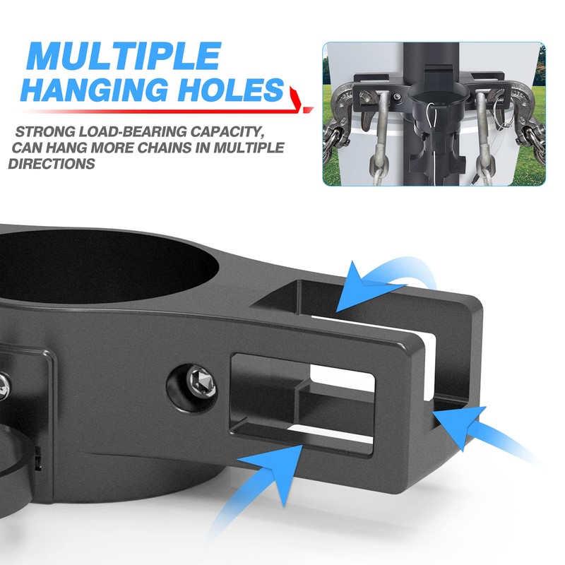 MICTUNING Heavy Duty Trailer Towing Organizer Powder Coating, Aluminum Chain