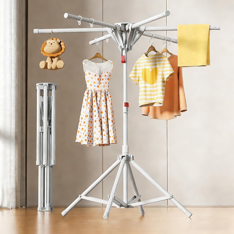 HOLTPHILI Floding Clothes Drying Rack Portable Foldable Laundry Drying Rack