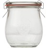Mini Tulip Jelly Jar with Glass Lids 6 Rings and