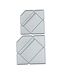 Suds&WH Envelope Letter Metal Die Cuts,Spring Flower Envelope Letter Cutting Dies Cut Stencils for DIY Invitation Card Scrapbooking Album Decorative Embossing Paper Dies Card Making, silver