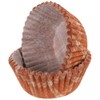 Autumn TINY Baking Cups - Orange Plaid Paper Liners for