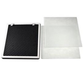 HQRP Vital 100 Replacement HEPA Filter compatible with LEVOIT Vital 100 Air Purifier, HEPA 3-Stage Activated Carbon Filter Set, Vital 100-RF Part