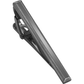 TAIGRAMA Tie Clip and Bar for Men - Gun Black, Unique Clasp for Skinny Ties - Suitable for Wedding, Anniversary, Business and Professional Occasions