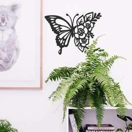 Wall Art For Living Room,Wall Decor,Metal Wall Art,Wall Decoration For Living Room,Butterfly Decorations,Butterfly Birthday Decorations,Metal Signs,Butterfly Wall Art,Metal Butterfly Wall Decor,1 Pcs