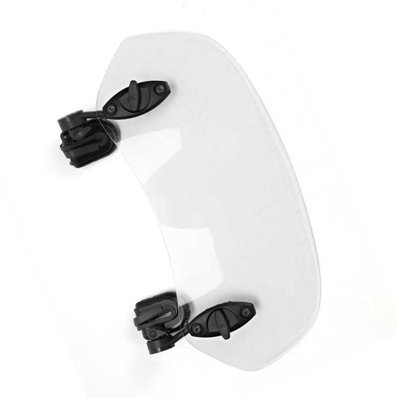Universal Motorcycle Adjustable Clip On Windscreen Wind Deflector Windshield Accessories