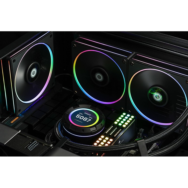 ID-COOLING AF-127-K-TRIO 120mm Case Fan ARGB FDB Bearing PC Fan