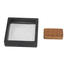 Fidget Slider Green Sandalwood Water Ripples Designed Magnetic Push Slider Toy for 15 to 35 Years Old ADHD Autism