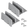 M6192 Sliding Shower Door Bottom Guide, 1/2 In. Channel, (Gray