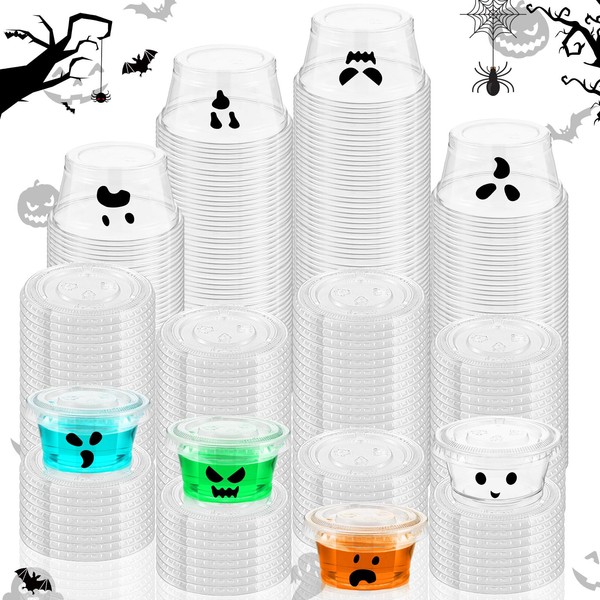 Yaomiao 150 Pcs 2 oz Jelly Plastic Portion Containers Shot