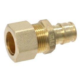 2 Pieces XFITTING 1/2" Pex A x 5/8" OD Compression Straight Adapter