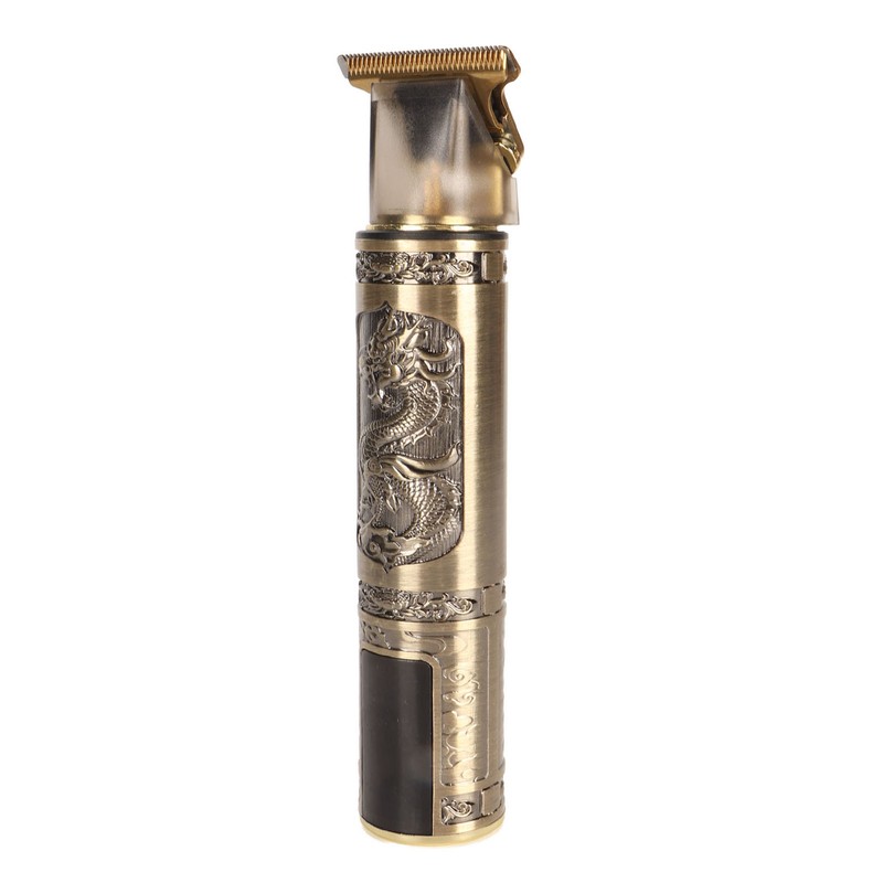 Electric Hair Cutter Engraved Dragon Patterned Haircut Clipper Machine Compact