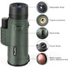 Pankoo 40X60 Monocular Telescope with Smartphone Holder & Upgraded Tripod,