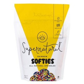 Rainbow Softies Natural Sprinkles by Supernatural, Made in USA, No Artificial Dyes, Soy Free, Gluten Free, Corn Free, Vegan, 1lb