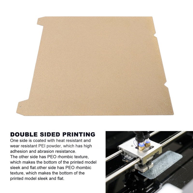 Texture PEI Sheet 235x235mm, 2 Sided Printing Build Plate, Flexible