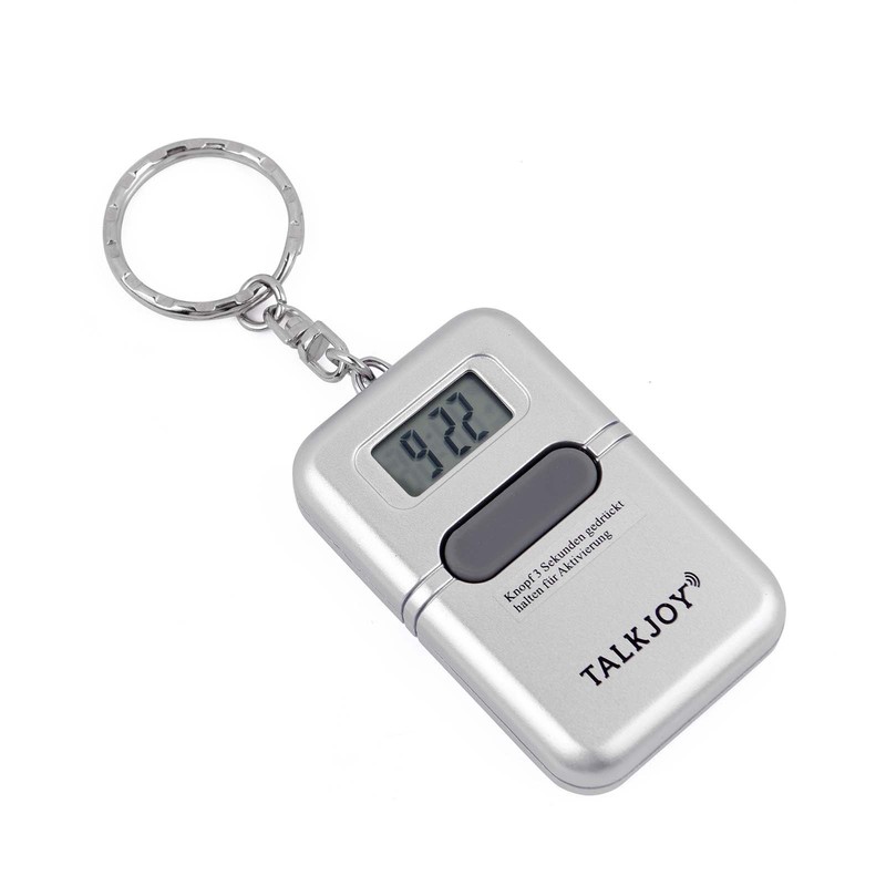 TalkJoy (ES Spanish) Talking Keyring Silver Pocket Watch, silver