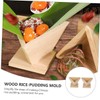 Ciieeo 2pcs Wooden Rice Ball Molds Moulds Rice-Pudding Molds (Wood