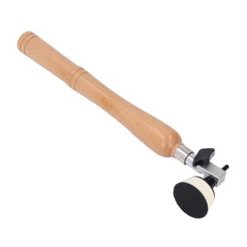 Rotary Bowl Grinder Kit Wooden Handle, Rotary Sander Kit, 1 Inch 2 Inch Pads, 50 Pieces Sanding Discs, 60 80 120 220 320 Grains, Adjustable Bearing Head, Efficient Loop Curved