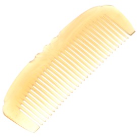 FRCOLOR Natural Horn Massage Comb Durable Static Hair Tool for Scalp Massage Smooth Hair for Women Comforting Design Friends