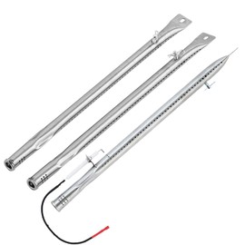 TC3718-25 TC3718-26 SH19033319 Grill Burner with Ignition Wire Replacement Parts for Smoke Hollow Grill Parts TC3718SB TC3718 CMB37181 Burner Tube with Igniter electrode Grill Accessories 3 Pieces