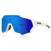 Queshark Cycling Glasses, TR90 Unbreakable Frame Polarized Sports Sunglasses, Bike