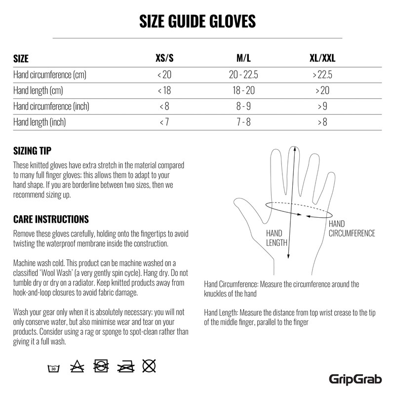 GripGrab Waterproof Knitted Thermal Cycling Gloves Winter Anti Slip Windproof
