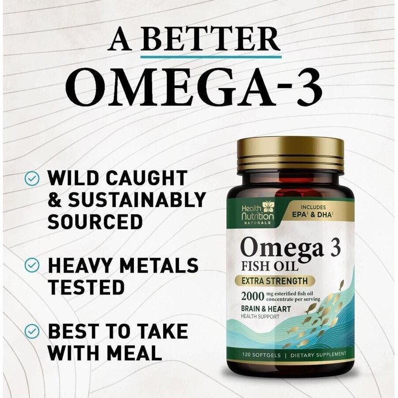 Health Nutrition Naturals Omega 3 Fish Oil Rapid Release Softgels