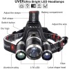 Unbranded Rechargeable LED Headlamp with 3 Heads – 18650 Battery