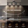 VANoopee 5-Color 4 Light Black LED Track Lighting Fixtures Ceiling