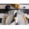 DII Woven Placemats Collection Metallic Round Placemat Set, 15", Silver,