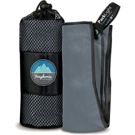 Youphoria Microfiber Travel Towel Fast Drying Lightweight - Quick Dry Towel for Camping, Beach, Backpacking, Hiking, & Sport