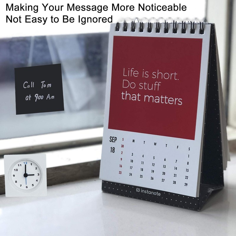 Black Sticky Notes, 6 Pads, 3 X 3 Inch, 100