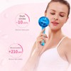 2PCS Globes Facial Roller Cold Hot Skin Massager Crystal Glass