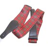 Red Tartan Guitar Strap – Heavy-Duty, Soft & Adjustable for
