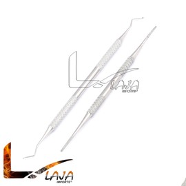 LAJA IMPORTS 100% STAINLESS STEEL INGROWN TOENAIL FILE AND LIFTER DOUBLE SIDED