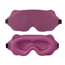 Sleep Mask for Men Women, Upgraded 3D Contoured Cup Eye mask Blindfold, Block Out Light, Eye mask with Adjustable Strap, Breathable & Soft for Sleeping, Yoga, Traveling