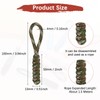 TIXIPEM Zipper Pull Replacement [10PCS] - Woven Paracord Pull Tab