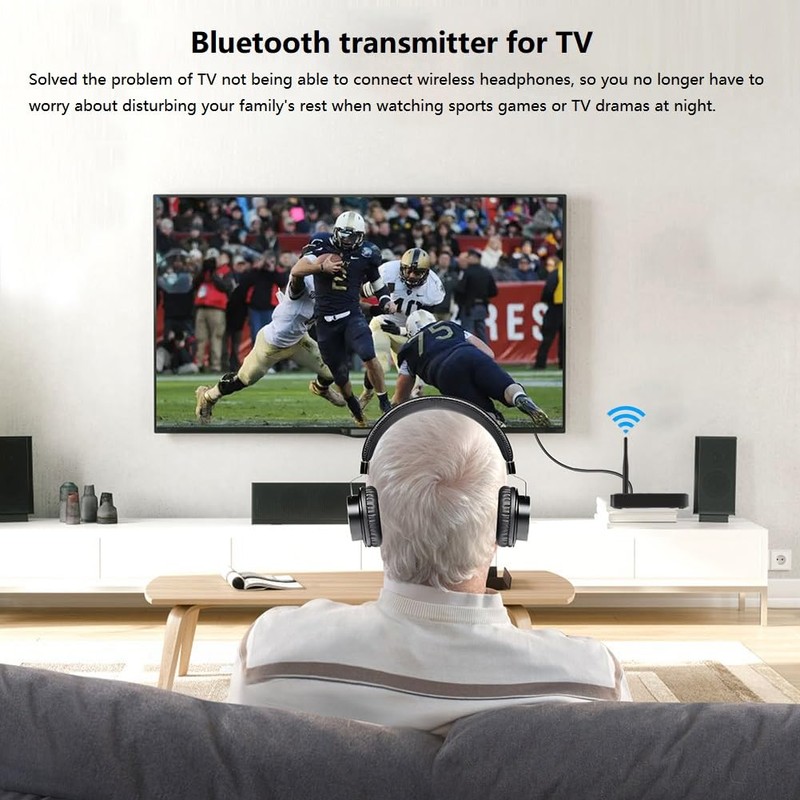 eppfun LE Audio APTX-Lossless/Adaptive Bluetooth 5.3 Transmitter for TV, Bluetooth